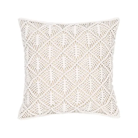 Funda de Cojín Tejida a Mano Moderno Minimalista Mezcla de Algodón Funda de Cojín Decorativa Para Sofá Cama Sala de Estar