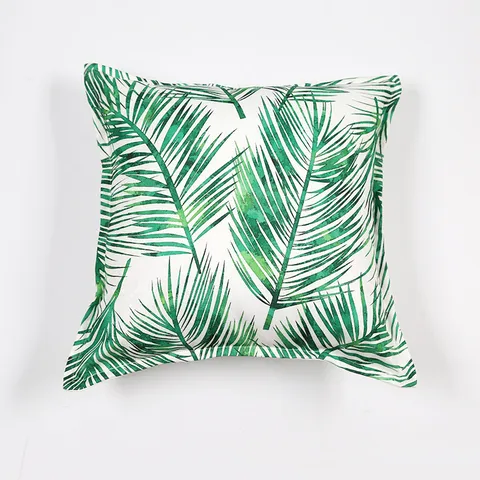 Funda de Cojín Estampada Estilo Nórdico Floral Botánico Rayas Geométricas Funda de Almohada Para Sofá Coche Decoración Del Hogar