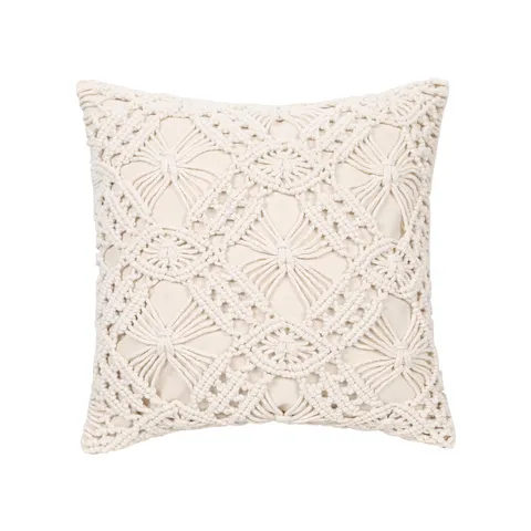 Handmade Woven Tassels Pillow Cover Nordic Geometric Pattern Decorative Throw Cushion Case For Sofa Living Room