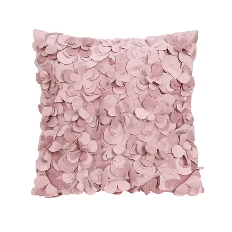 Solid Color Velvet Heavy 3D Embroidered Pillow Cover Retro Luxury American Style Decorative Cushion Case For Sofa Bedroom