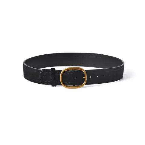 Women Genuine Leather Belt Retro Matte Wide Waistband Elegant Casual Coat Sweater Dress Decorative Belt