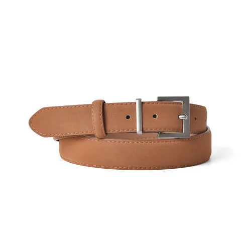 Retro Suede Genuine Cowhide Leather Belt For Women Casual Jeans Metal Pin Buckle Versatile Minimalist Waist Strap