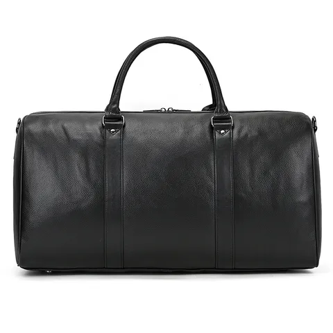 Hommes Grande Capacité Cuir Véritable Sac de Voyage Vintage Rétro Affaires Duffle Bag Sac à Main Imperméable
