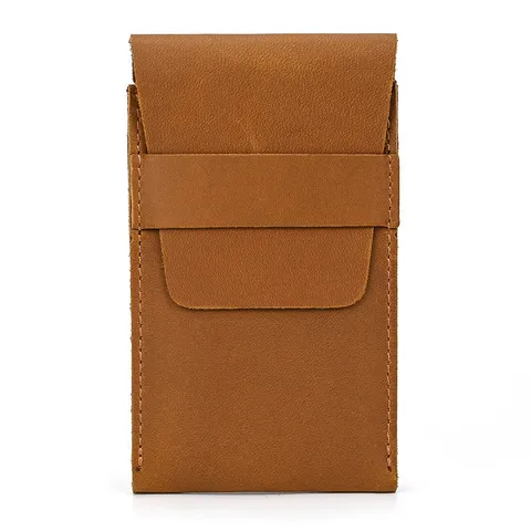 Vintage Genuine Leather Watch Storage Bag Crazy Horse Cowhide Portable Travel Watch Box Organizer For Men Women