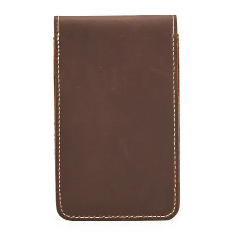 Vintage Genuine Crazy Horse Leather Watch Pouch Travel Portable Watch Storage Box Cowhide Protective Watch Case