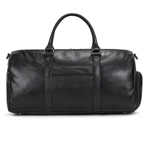 Men's Genuine Leather Travel Bag Large Capacity Waterproof Duffel Bag Business Travel Gym Luggage Bag Vintage Handbag