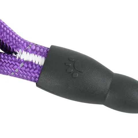 Reflecterende Ronde Nylon Hondenlijn Voor Middelgrote Grote Honden Comfortabel Anti-Trek Huisdier Tractie Touw Duurzaam