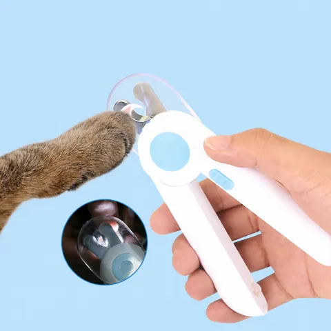 Pet Nail Clipper LED Light Cat Dog Nail Scissors Blood Line Protection Professional Grooming Tool Nail Trimmer