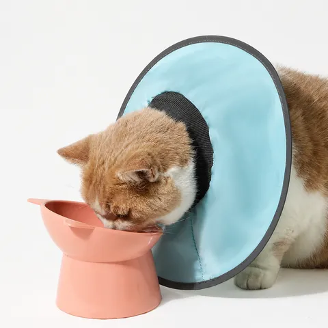 Waterproof Pet Elizabethan Collar Cute Recovery Cone Soft Adjustable Anti Lick Cat Dog Wound Healing Protective Neckwear