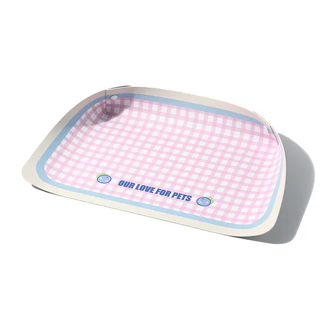 Waterdicht PU Leer Huisdier Placemat Antislip Katten Voerbak Mat Ruit Huisdier Voermat Voor Honden En Katten