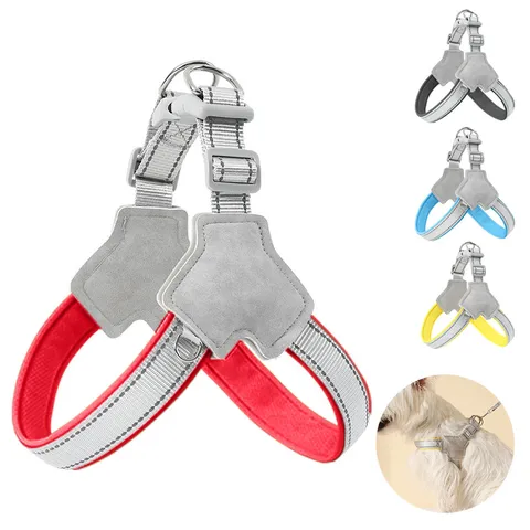 Ademend Mesh Huisdier Honden Tuigje En Lijn Set Reflecterende Verstelbare Puppy Borstband Vest Voor Kleine Middelgrote Honden Huisdier Benodigdheden