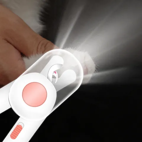 Pet Nail Clipper With LED Light And Blood Line Protection Dog Cat Nail Trimmer Professional Pet Grooming Tool