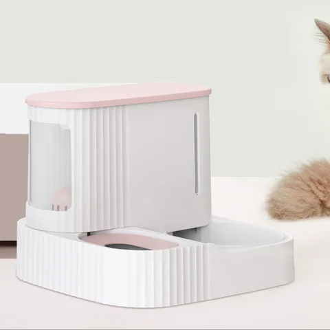 Automatic Pet Feeder And Water Dispenser Double Bowl Gravity Food Water Feeder For Cats Dogs Pet Supplies