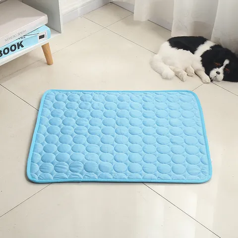 Summer Pet Ice Cooling Mat Breathable Ice Silk Dog Cat Cool Pad Non Slip Pet Sleeping Mat For Summer Pet Supplies