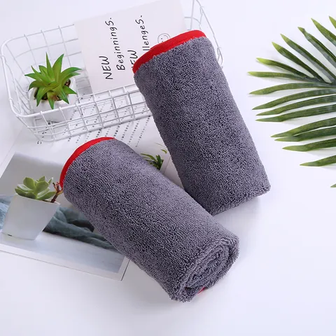 Verdikte Microvezel Autowasذلك Handdoek Hoog Laag Pluche Super Absorberende Reingingsdoek Voor Auto en Huishouden