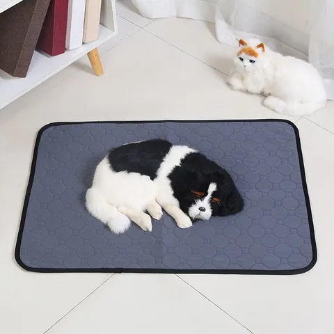 Washable Pet Pee Pad Waterproof Non-Slip Dog Cat Urine Mat Breathable Mesh Absorbent Pet Mat Home Daily Use