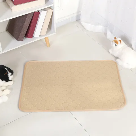 Washable Pet Pee Pad Waterproof Non-Slip Dog Cat Urine Mat Breathable Mesh Absorbent Pet Mat Home Daily Use