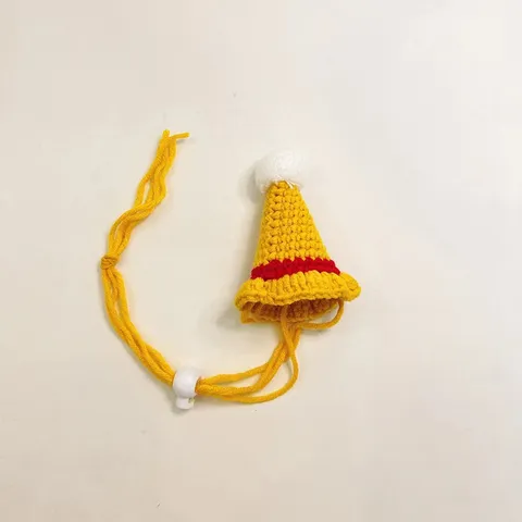 Cute Chinese Style Lion Dance Pet Hat And Scarf Set Knitted Warm Costume Accessories For Cats Kittens Pet Apparel