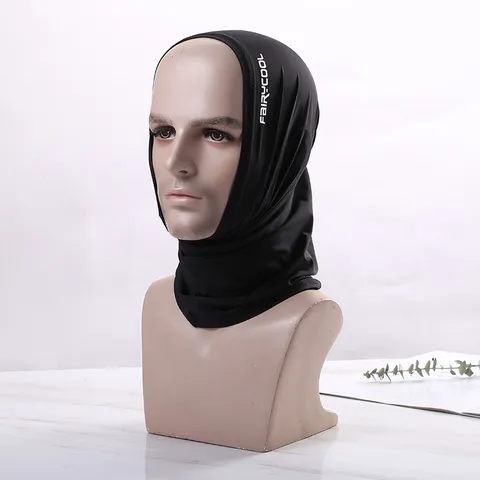 Mascarilla de Seda de Hielo de Color Sólido de Enfriamiento de Verano Polaina de Cuello Transpirable Deportes al Aire Libre Ciclismo
