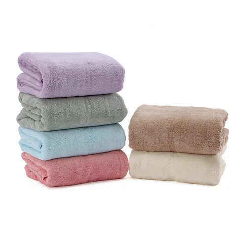 Gift Infant Baby Bath Towel High Grade Thickened Coral Fleece Face Towel Household Soft Absorbent Towel