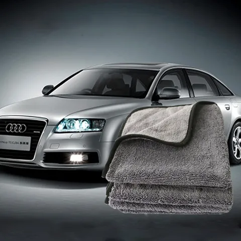 Thickened Microfiber Car Cleaning Towel Super Absorbent Lint Free Car Wash Cloth Multipurpose Automotive Cleaning Supplies