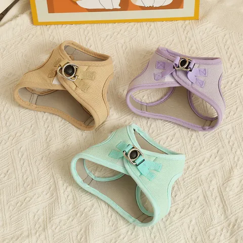 Atmungsaktives Mesh Hunde Geschirr und Leine Set Reflex Weste Stil Kleine Hunde Brustgurt Outdoor Spaziergang Haustierbedarf