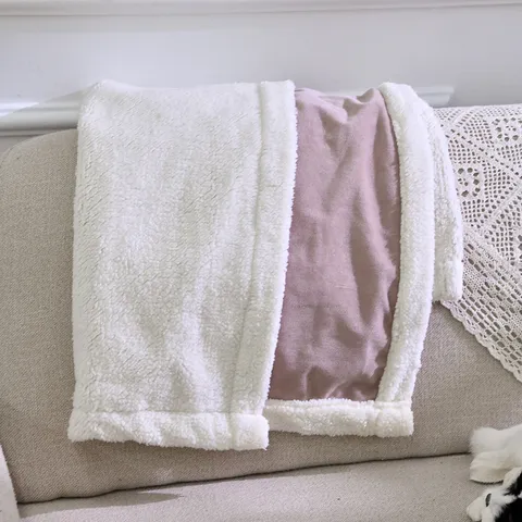 Waterproof Pet Blanket For Dogs And Cats Double Sided Thickened Warm Fleece Reversible Pet Throw Bed Mat For Home