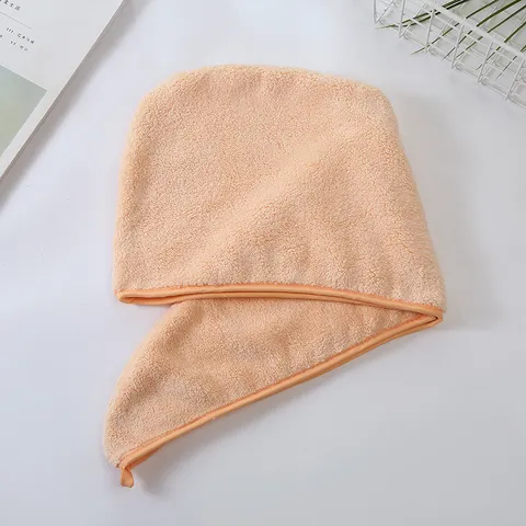 Coral Fleece Quick Drying Hair Towel Cap Soft Absorbent Bath Head Wrap For Women