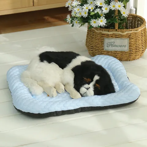 Summer Pet Ice Cooling Mat Breathable 3D Mesh Dog Cat Sleeping Pad Ice Silk Cool Cushion Pet Supplies For Small Medium Dogs