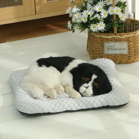 Summer Pet Ice Cooling Mat Breathable 3D Mesh Dog Cat Sleeping Pad Ice Silk Cool Cushion Pet Supplies For Small Medium Dogs