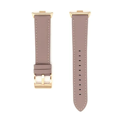Cinturino per Orologio in Vera Pelle Cinturino di Ricambio per Smartwatch Fibbia ad Ardiglione Stile Minimalista