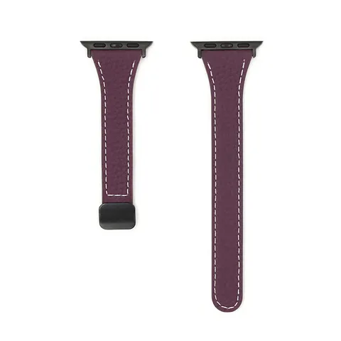 Cinturino per Orologio in Vera Pelle Chiusura Magnetica Grana Litchi Cinturino di Ricambio Compatibile Con Smartwatch