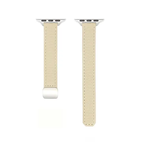 Cinturino in Vera Pelle Sottile Magnetico Per Apple Watch Serie Compatibile Cinturino di Ricambio Moda