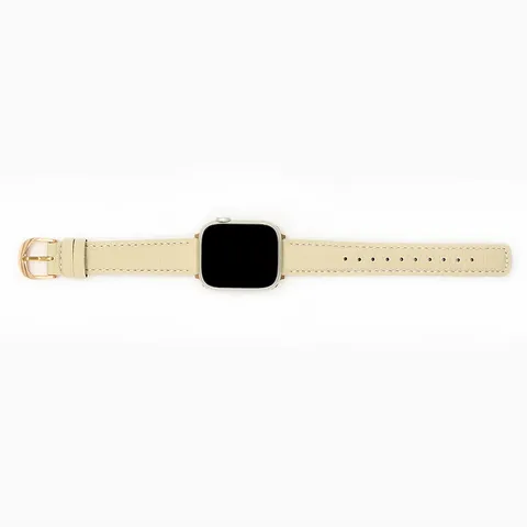 Cinturino per Orologio in Pelle Bovina Sottile Cinturino di Ricambio Per Smartwatch Stile Minimalista Elegante