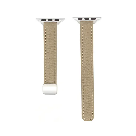 Cinturino in Vera Pelle Sottile Magnetico Per Apple Watch Serie Compatibile Cinturino di Ricambio Moda