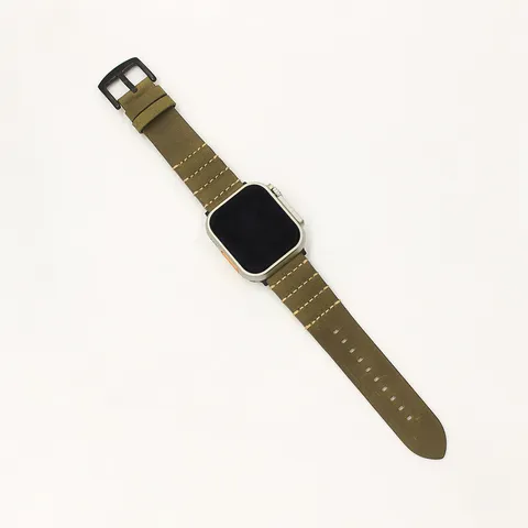 Cinturino per Orologio in Vera Pelle Crazy Horse Cinturino di Ricambio Con Fibbia ad Ardiglione in Metallo Per Smartwatch Gioielli Uomo
