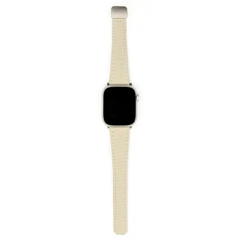 Cinturino in Vera Pelle Compatibile Con Apple Watch Serie Chiusura Magnetica Braccialetto di Ricambio Moda
