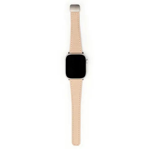 Cinturino in Vera Pelle Compatibile Con Apple Watch Serie Chiusura Magnetica Braccialetto di Ricambio Moda