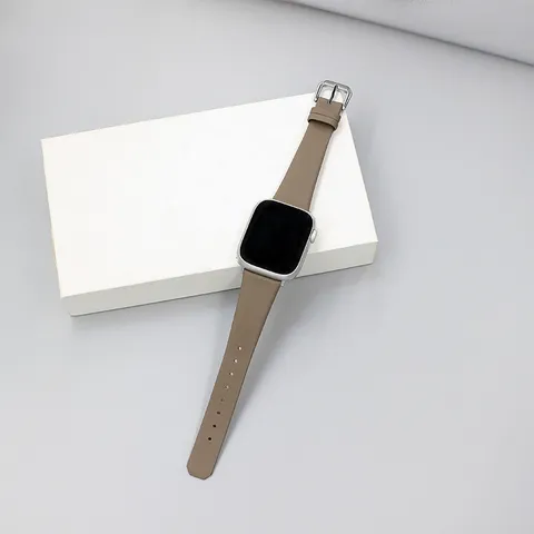 Cinturino per Orologio in Vera Pelle Compatibile con Orologio Intelligente Cinturino Sottile di Ricambio Fibbia in Metallo per Donna