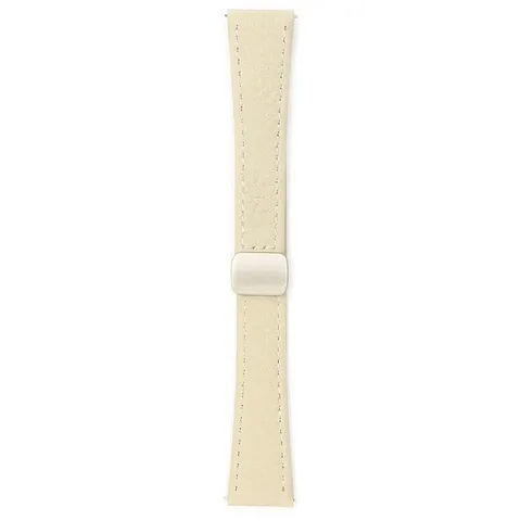 Genuine Leather Watch Band For 41mm Smartwatch Litchi Pattern Magnetic Folding Clasp Replacement Strap Fashion Accessories