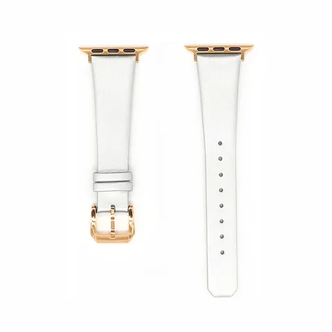 Cinturino per Orologio in Pelle Sottile Compatibile Con Smartwatch Cinturino di Ricambio Minimalista in Pelle Morbida Per Donna