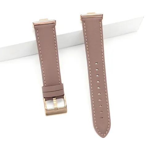 Cinturino per Orologio in Vera Pelle Compatibile con Huawei Watch Fit Fit Pro Fibbia in Acciaio Inossidabile