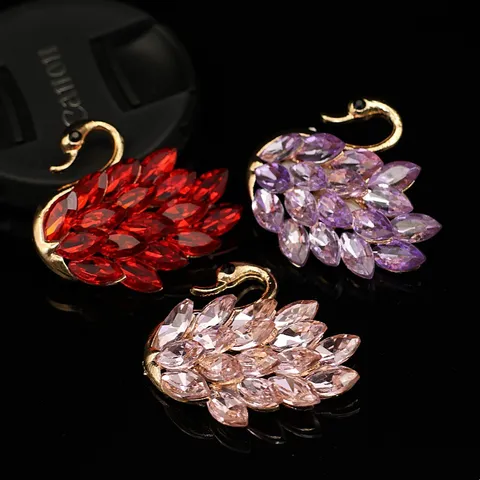 Strass Cristallo Cigno DIY Gioielli Accessori Lega Intarsiato Gemma Custodia per Telefono Scarpa Fiore Decorazione Artigianato Ciondoli