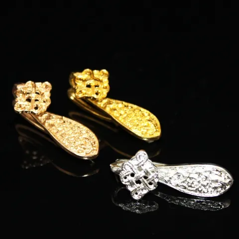 Chinese Style Cheongsam DIY Alloy Accessories Electroplated Pipa Ruyi Knot Clothing Bag Decorative Button