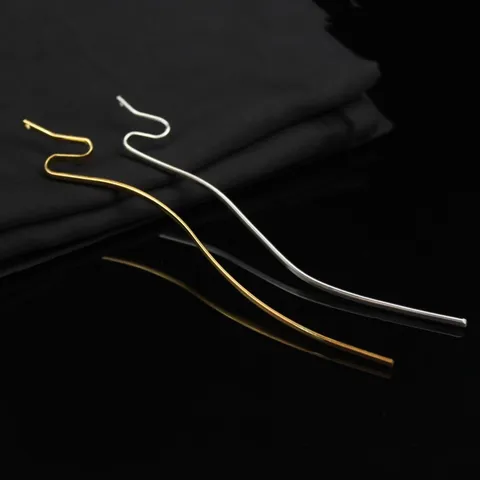 Vintage Metal Snake Hair Stick Electroplated Iron Ancient Style Hair Accessories DIY Craft Hairpin For Women