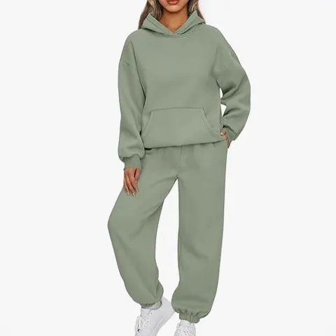 Sopra E Sotto Donna Casual Stampato Poliestere Felpa Con Cappuccio Pantaloni Sportivi Set