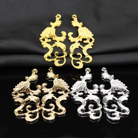 Stile Antico Lega Nuvola Auspiciosa Traforato Accessorio Capelli Hanfu Ventaglio Rotondo Ciondolo Fai da Te Componenti Gioielli