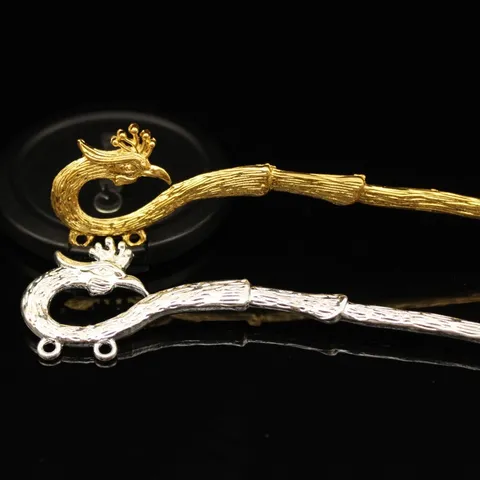 Bastoncino per Capelli Fenice in Lega Vintage Accessori per Capelli Elegante Forcina per Capelli Fermaglio per Donne Decorazione Quotidiana