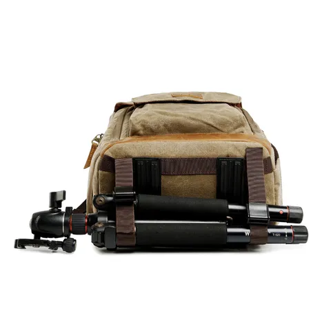 Vintage Canvas Waterproof Large Capacity DSLR Camera Backpack Multi-Function Travel Casual School Laptop Bag For Men Women