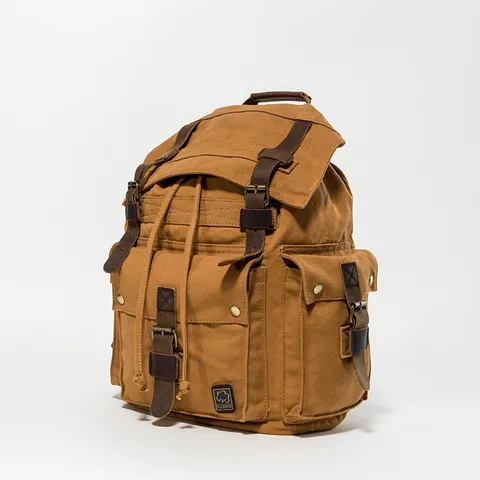 Vintage Men Canvas Backpack Casual Outdoor Travel Large Capacity School Bookbag